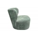Πολυθρόνα "VERIDIAN" από ύφασμα σε χρώμα φυστικί 63x70x66