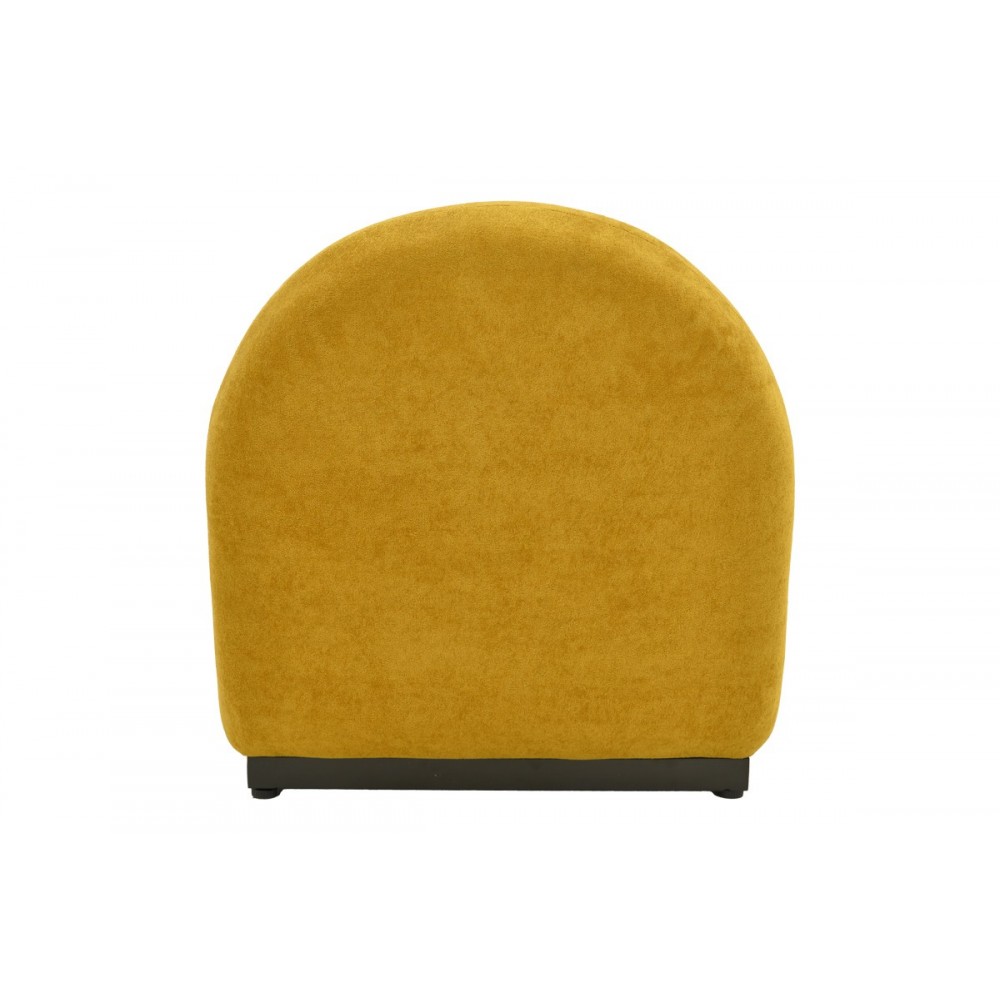 Πολυθρόνα "ZENNY" περιστρεφόμενη από ύφασμα σε χρώμα κίτρινο 64x85x68