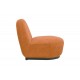 Πολυθρόνα "ZENNY" περιστρεφόμενη από ύφασμα σε χρώμα terracotta 64x85x68