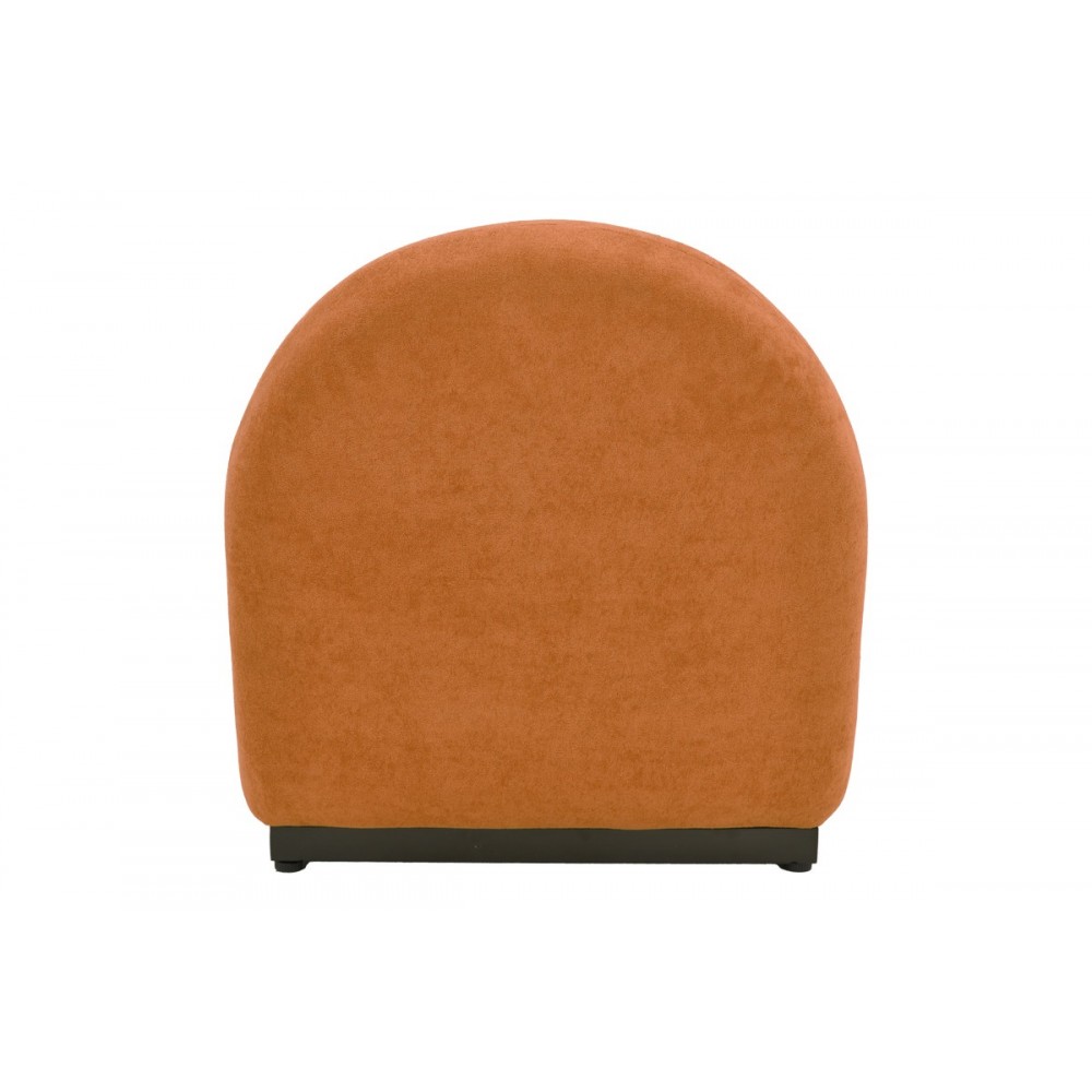 Πολυθρόνα "ZENNY" περιστρεφόμενη από ύφασμα σε χρώμα terracotta 64x85x68