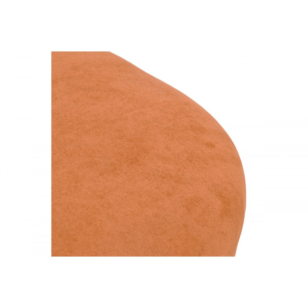 Πολυθρόνα "ZENNY" περιστρεφόμενη από ύφασμα σε χρώμα terracotta 64x85x68