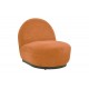 Πολυθρόνα "ZENNY" περιστρεφόμενη από ύφασμα σε χρώμα terracotta 64x85x68