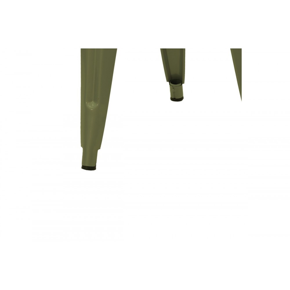 Σκαμπό "UTOPIA" από μέταλλο σε χρώμα λαδί 30x30x45