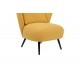 Πολυθρόνα "NAGRETA" από ύφασμα/μέταλλο σε χρώμα κίτρινο/μαύρο 77x73x74