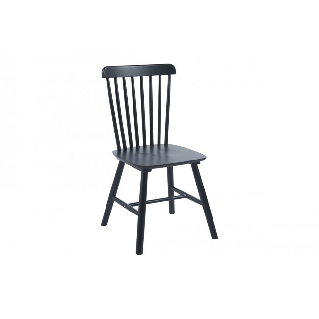 Καρέκλα "BRISTOL" από rubberwood σε χρώμα μαύρο 45x51x86