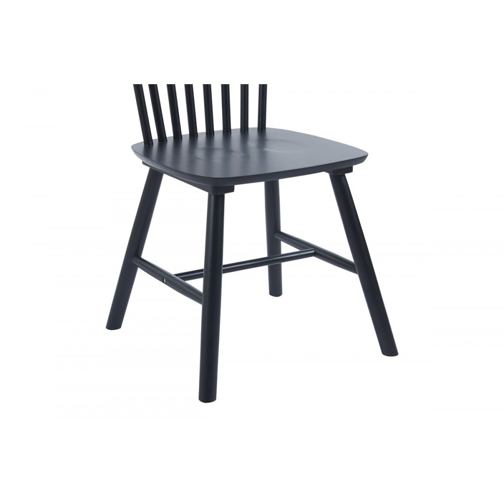 Καρέκλα "BRISTOL" από rubberwood σε χρώμα μαύρο 45x51x86