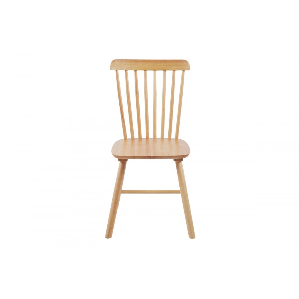 Καρέκλα "BRISTOL" από rubberwood σε χρώμα φυσικό 45x51x86