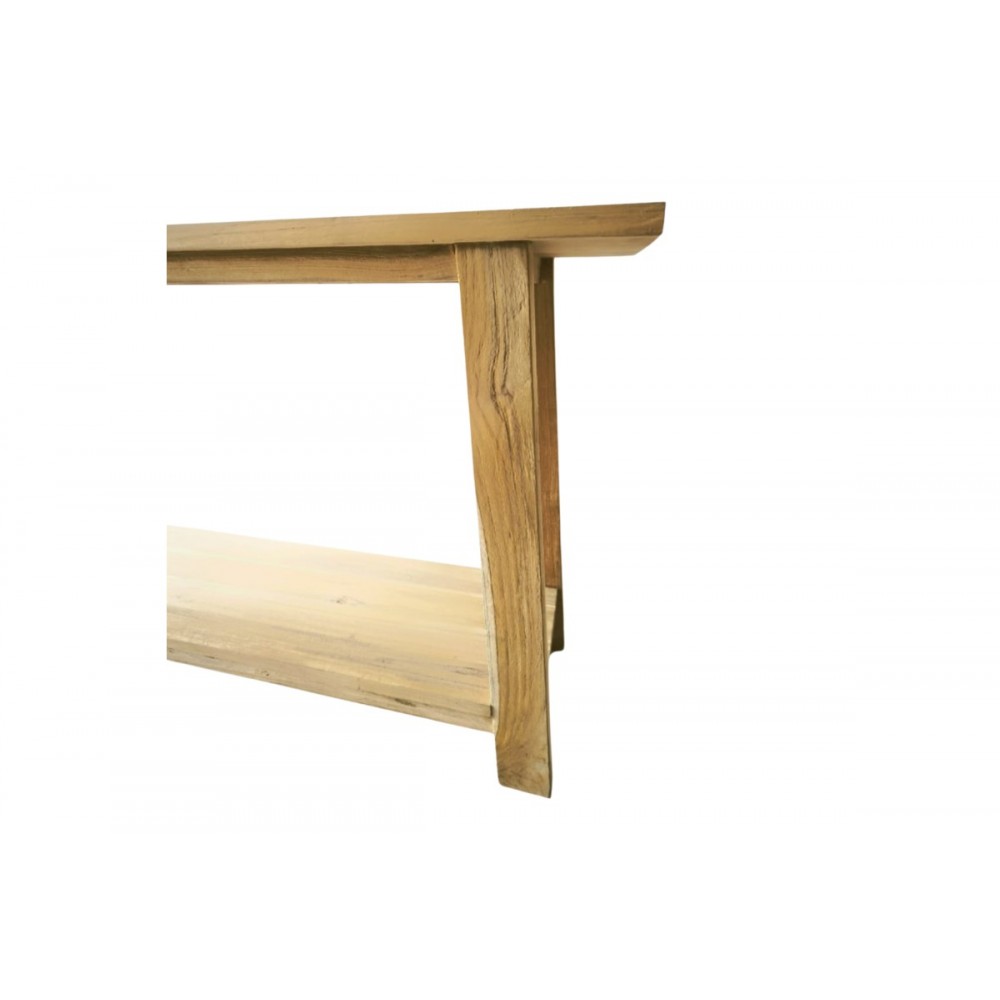Κονσόλα "DECOZA" από ξύλο σε χρώμα φυσικό 200x40x80