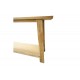 Κονσόλα "DECOZA" από ξύλο σε χρώμα φυσικό 200x40x80