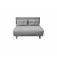 Καναπές-κρεβάτι "JOSUANE I" από βελούδο σε χρώμα γκρι 122x80x81