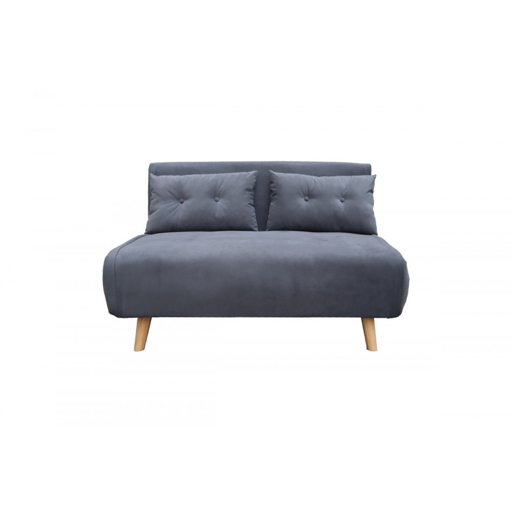 Καναπές-κρεβάτι "JOSUANE I" από ύφασμα σε χρώμα ανθρακί 122x80x81