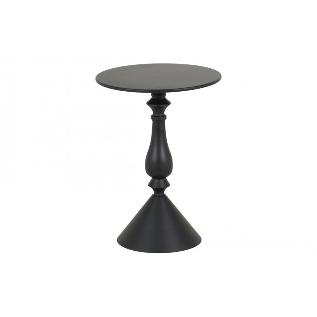 Βοηθητικό τραπέζι "LALOU" από μέταλλο σε χρώμα μαύρο Φ40x55