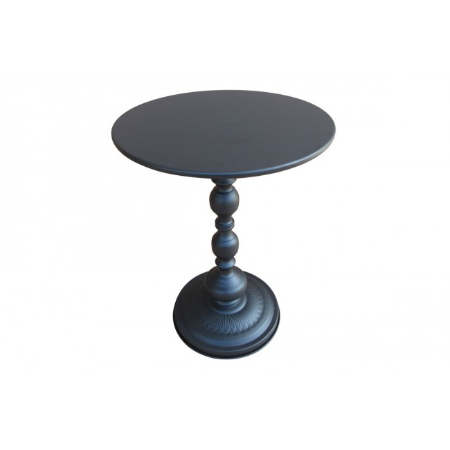 Βοηθητικό τραπέζι "ANESOR" από μέταλλο σε χρώμα μαύρο Φ40x52