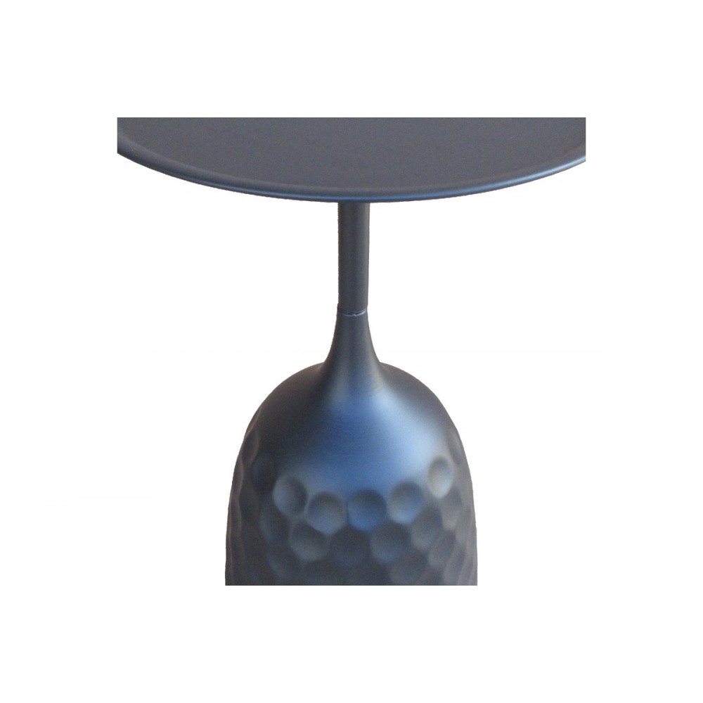 Βοηθητικό τραπέζι "WAINI" από μέταλλο σε χρώμα μαύρο Φ39x60