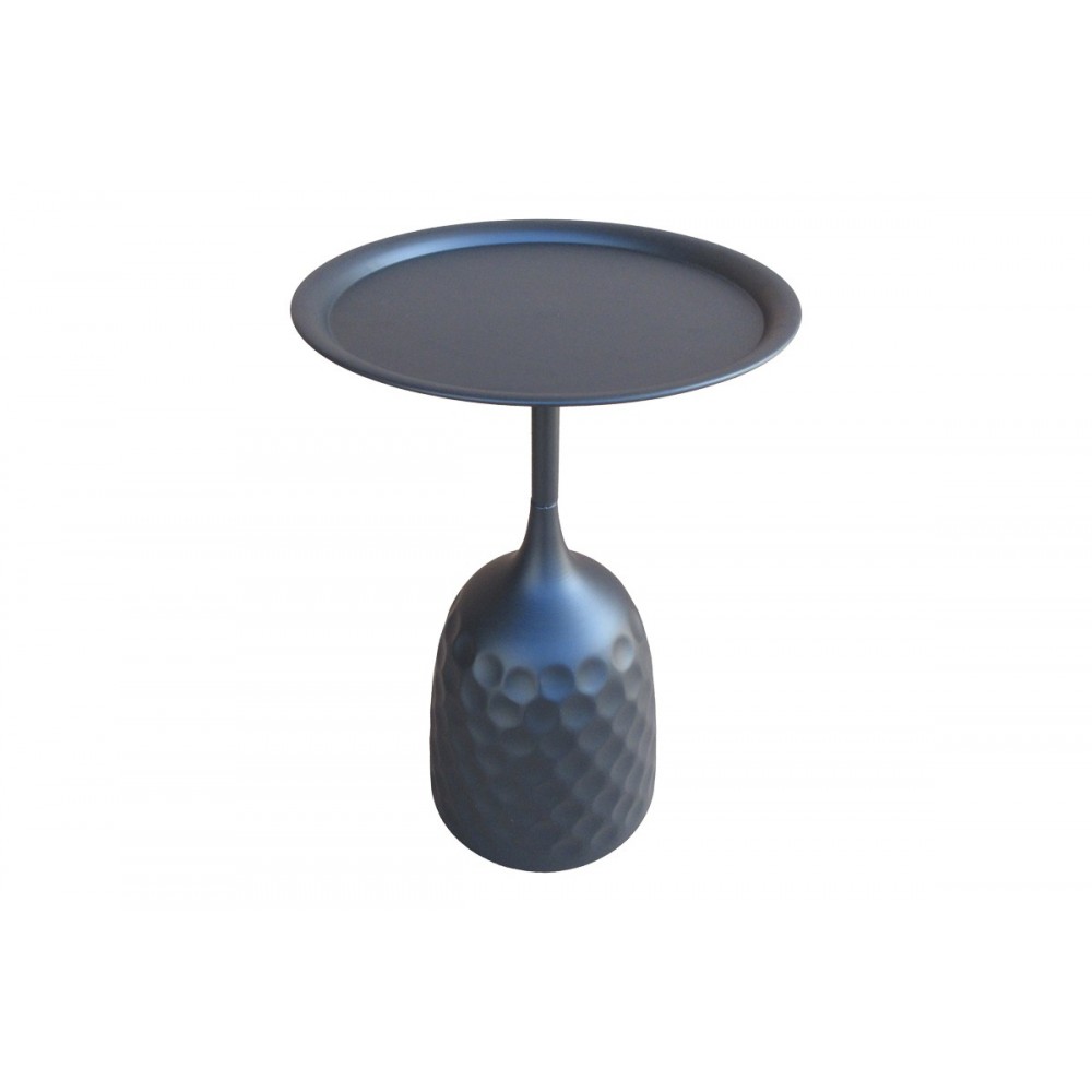 Βοηθητικό τραπέζι "WAINI" από μέταλλο σε χρώμα μαύρο Φ39x60