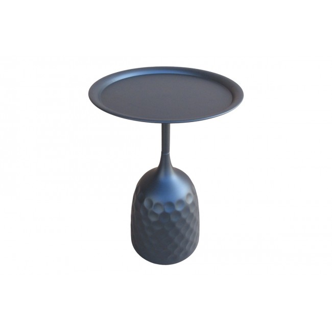 Βοηθητικό τραπέζι "WAINI" από μέταλλο σε χρώμα μαύρο Φ39x60