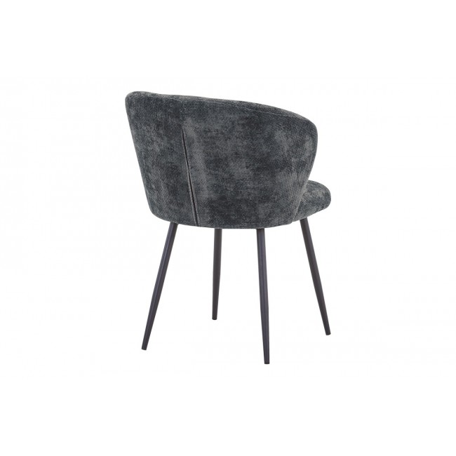 Καρέκλα "KARG" από ύφασμα/μέταλλο σε χρώμα γκρι/μαύρο 57x62x80