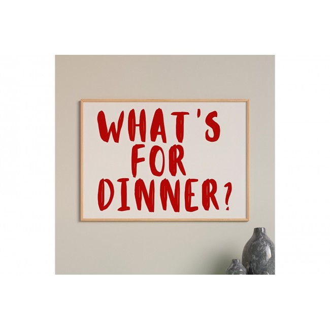 Πίνακας "DINERIA" με ψηφιακή εκτύπωση και πλαίσιο 70x2x50