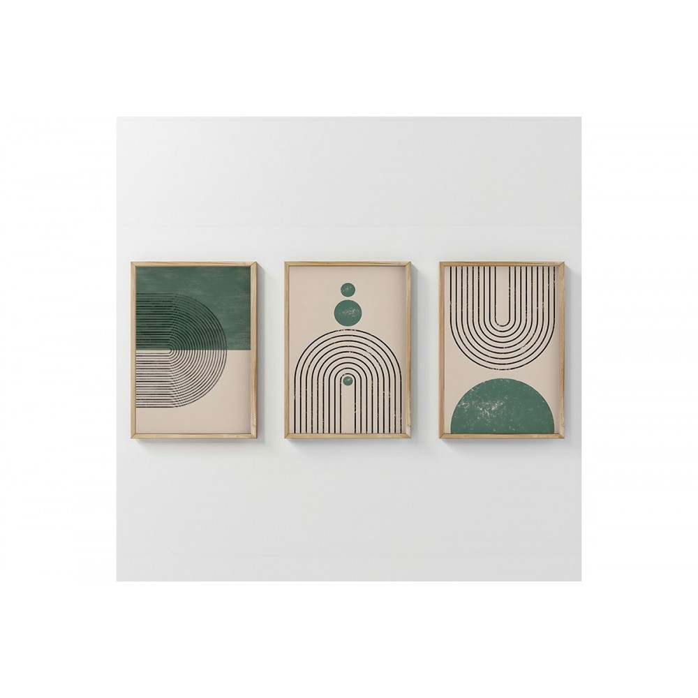 Πίνακας "MALECY" τρίπτυχος με ψηφιακή εκτύπωση και πλαίσιο 33x1.5x48