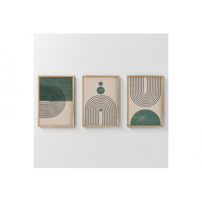 Πίνακας "MALECY" τρίπτυχος με ψηφιακή εκτύπωση και πλαίσιο 33x1.5x48