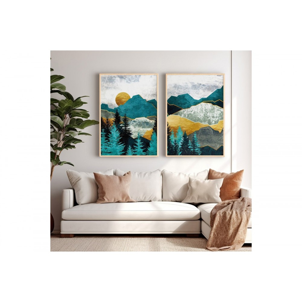 Πίνακας "LOVAS" δίπτυχος με ψηφιακή εκτύπωση και πλαίσιο 33x1.5x48