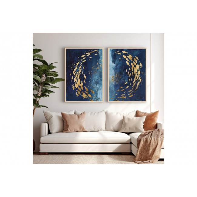 Πίνακας "BENCIA" δίπτυχος με ψηφιακή εκτύπωση και πλαίσιο 33x1.5x48