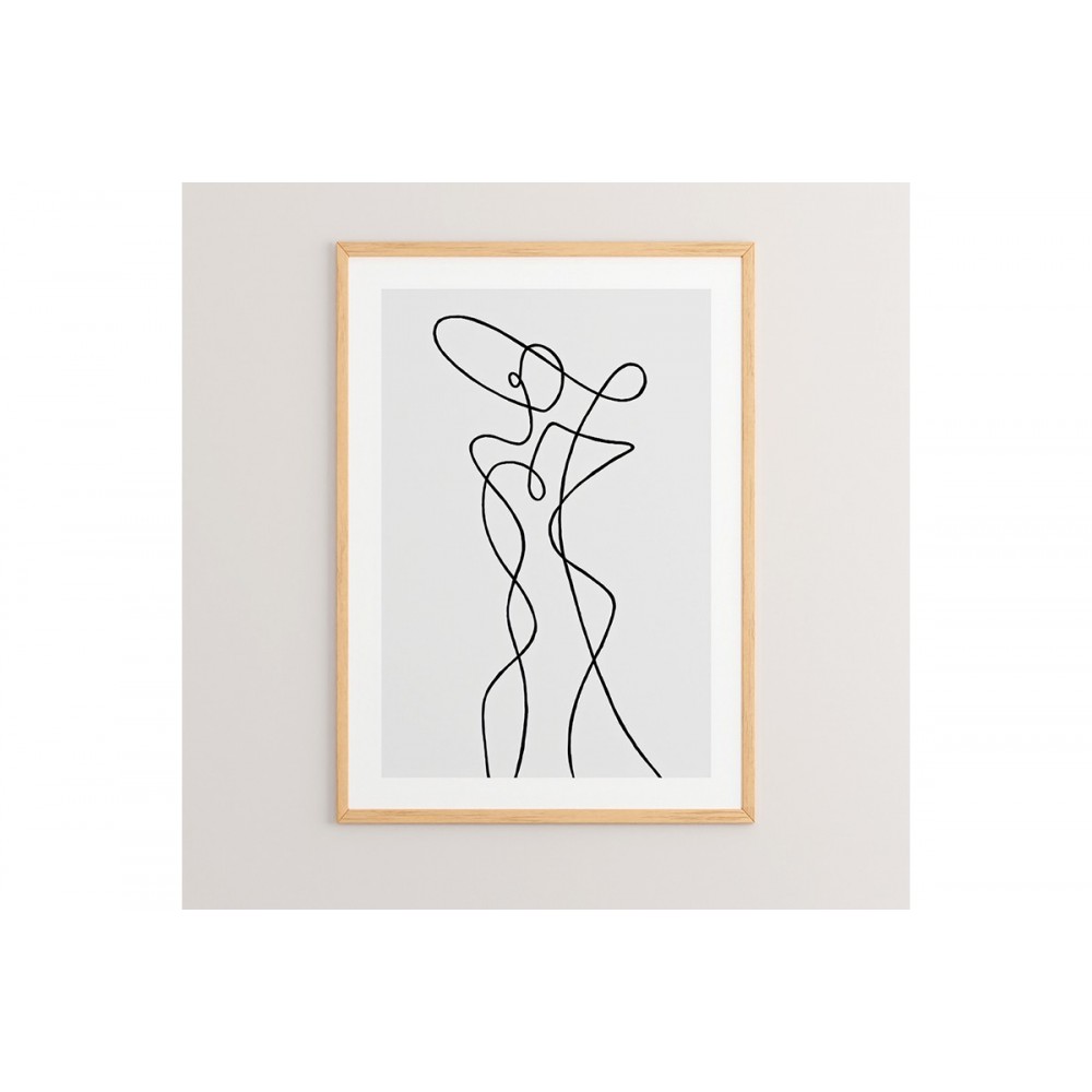 Πίνακας "LADIA" με ψηφιακή εκτύπωση και πλαίσιο 33x1.5x48