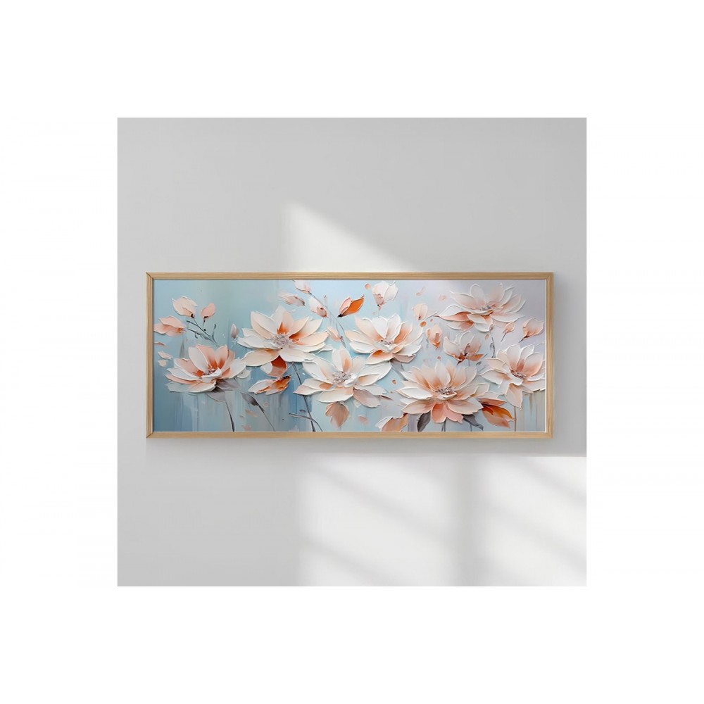 Πίνακας "FLOWERY" με ψηφιακή εκτύπωση και πλαίσιο 120x2x50