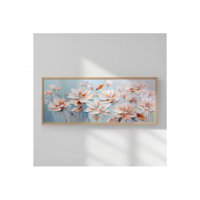 Πίνακας "FLOWERY" με ψηφιακή εκτύπωση και πλαίσιο 120x2x50