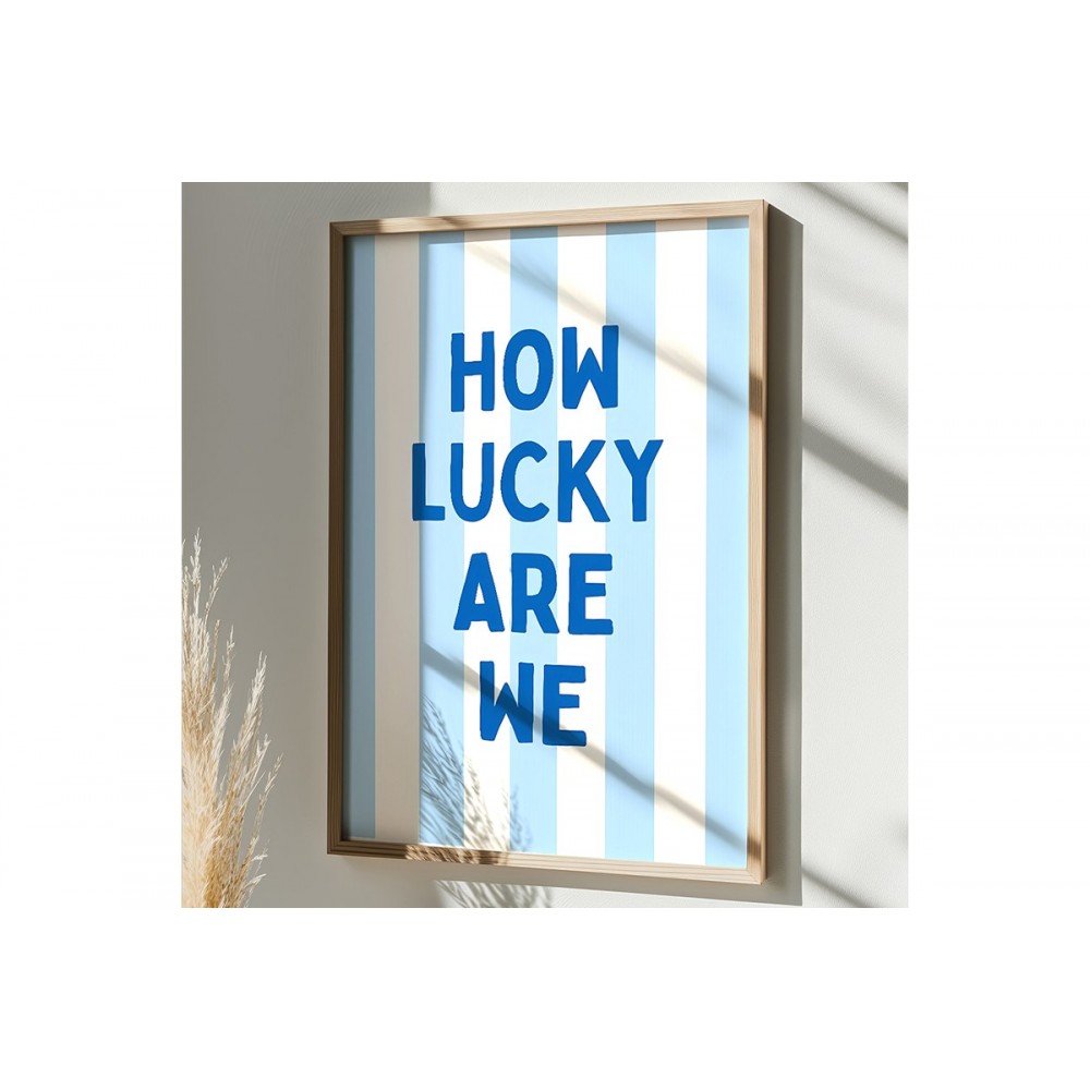 Πίνακας "LUCKELY" με ψηφιακή εκτύπωση και πλαίσιο 33x1.5x48