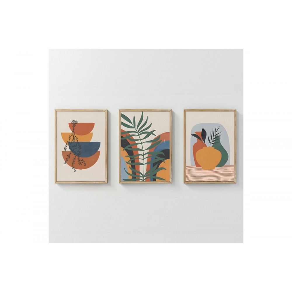 Πίνακας "ALENZA" τρίπτυχος με ψηφιακή εκτύπωση και πλαίσιο 33x1.5x48