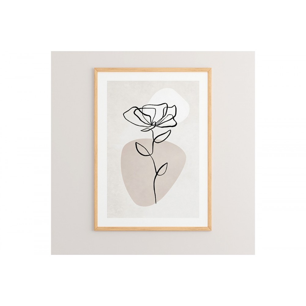 Πίνακας "BEVO" με ψηφιακή εκτύπωση και πλαίσιο 33x1.5x48