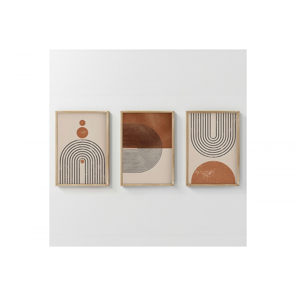 Πίνακας "HERELA" τρίπτυχος με ψηφιακή εκτύπωση και πλαίσιο 33x1.5x48