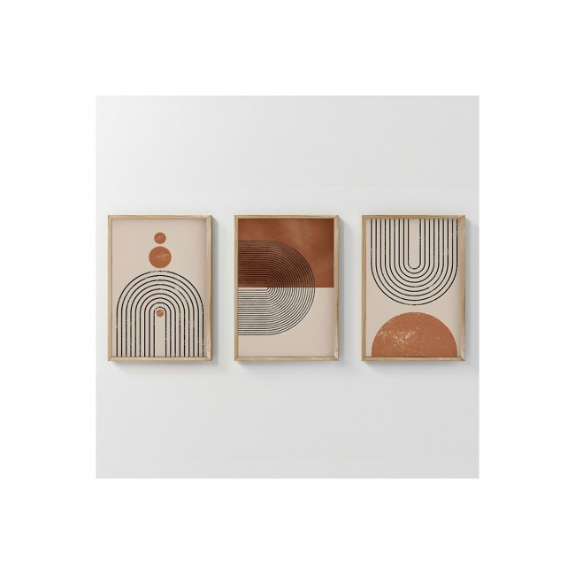 Πίνακας "HERELA" τρίπτυχος με ψηφιακή εκτύπωση και πλαίσιο 33x1.5x48