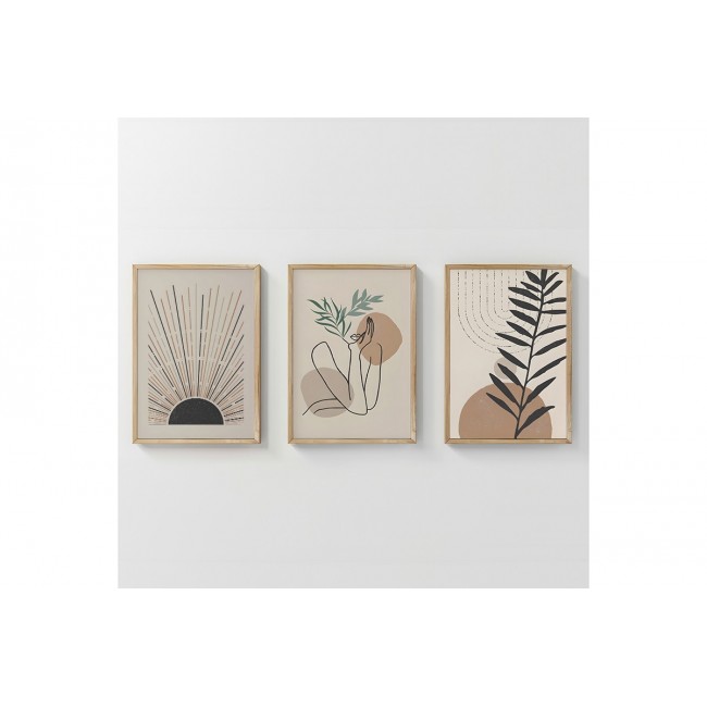 Πίνακας "GONMA" τρίπτυχος με ψηφιακή εκτύπωση και πλαίσιο 33x1.5x48