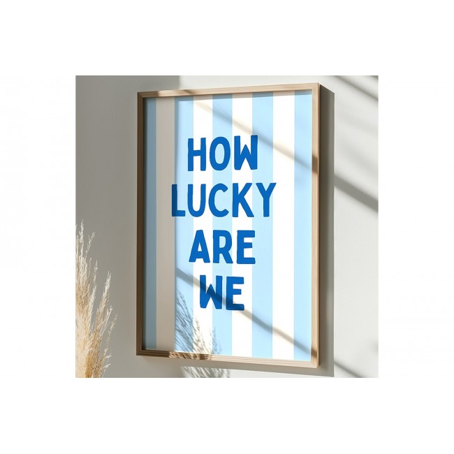 Πίνακας "LUCKELY" με ψηφιακή εκτύπωση και πλαίσιο 50x2x70