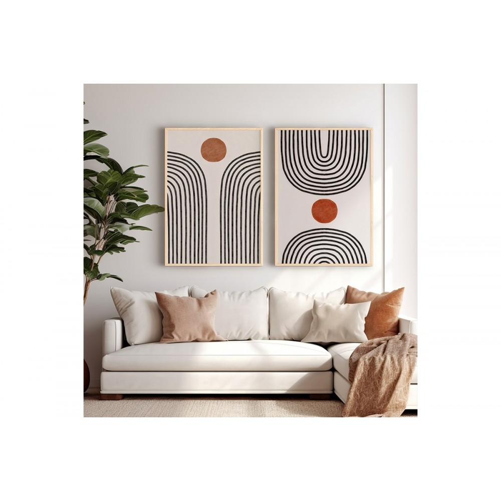 Πίνακας "ΜΕΜΟΖ" δίπτυχος με ψηφιακή εκτύπωση και πλαίσιο 33x1.5x48