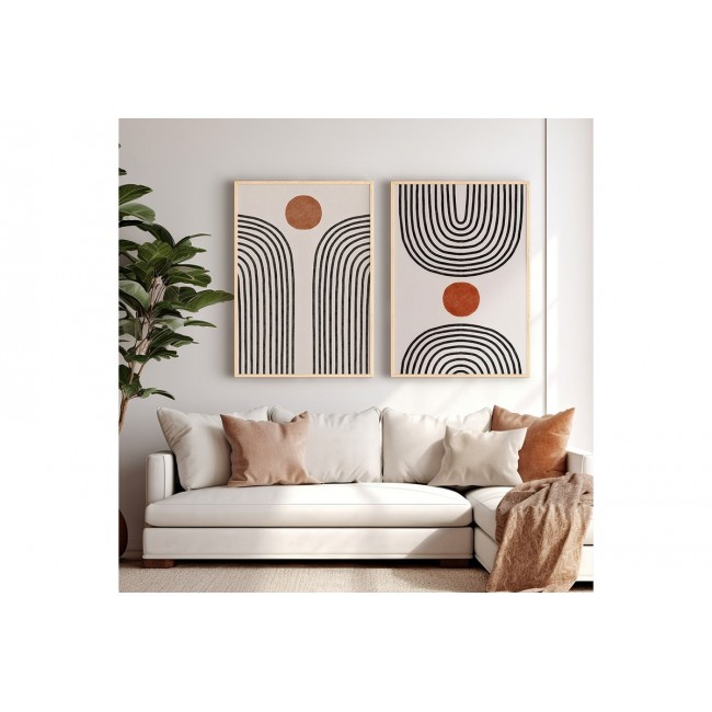 Πίνακας "ΜΕΜΟΖ" δίπτυχος με ψηφιακή εκτύπωση και πλαίσιο 33x1.5x48