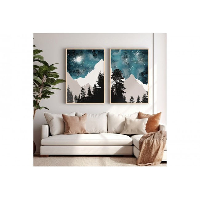 Πίνακας "GREZIO" δίπτυχος με ψηφιακή εκτύπωση και πλαίσιο 33x1.5x48