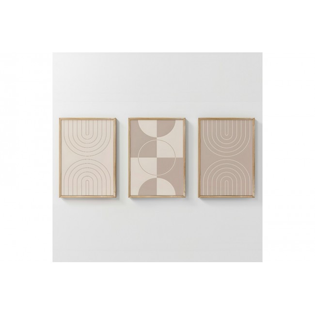 Πίνακας "ZENZIA" τρίπτυχος με ψηφιακή εκτύπωση και πλαίσιο 33x1.5x48