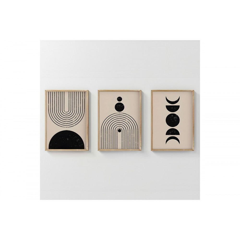 Πίνακας "AREGON" τρίπτυχος με ψηφιακή εκτύπωση και πλαίσιο 33x1.5x48