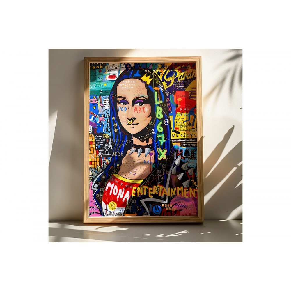 Πίνακας "MONDA" με ψηφιακή εκτύπωση και πλαίσιο 50x2x70