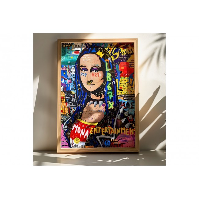 Πίνακας "MONDA" με ψηφιακή εκτύπωση και πλαίσιο 50x2x70