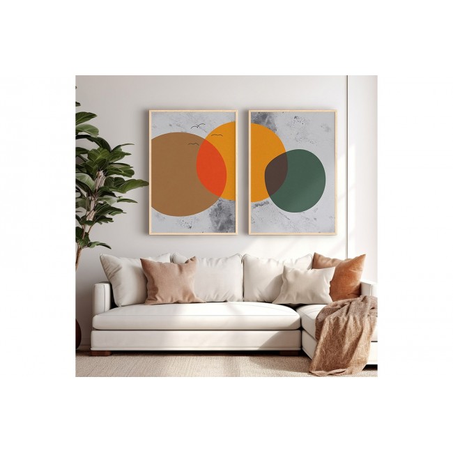 Πίνακας "DERDIA" δίπτυχος με ψηφιακή εκτύπωση και πλαίσιο 33x1.5x48