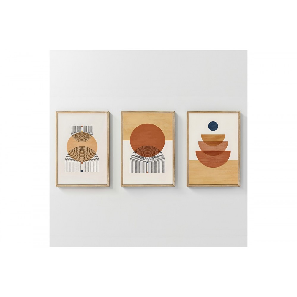 Πίνακας "MIRETA" τρίπτυχος με ψηφιακή εκτύπωση και πλαίσιο 33x1.5x48