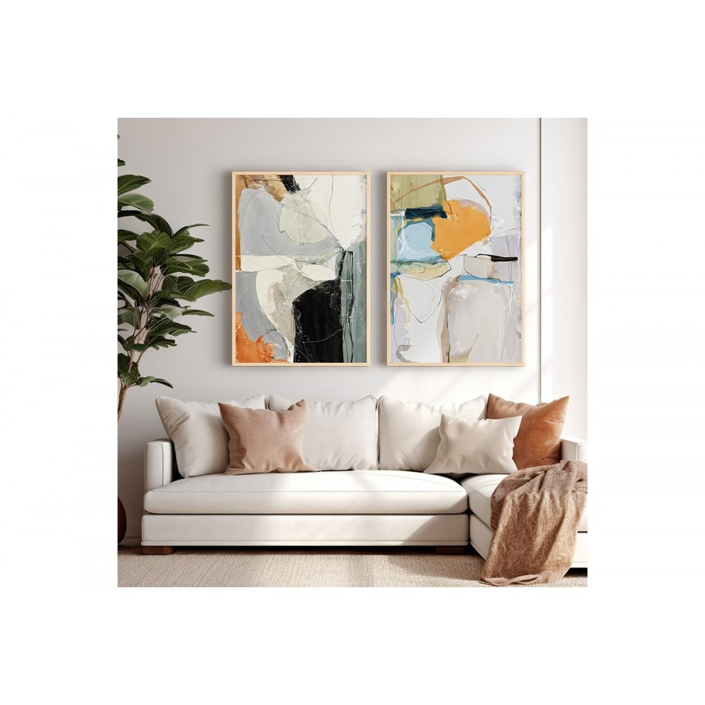 Πίνακας "NICOSSE" δίπτυχος με ψηφιακή εκτύπωση και πλαίσιο 33x1.5x48