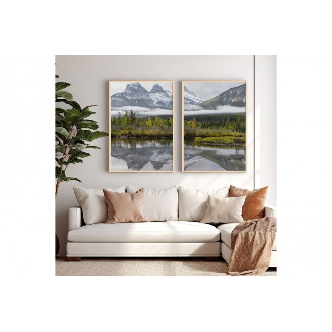 Πίνακας "LERON" δίπτυχος με ψηφιακή εκτύπωση και πλαίσιο 33x1.5x48