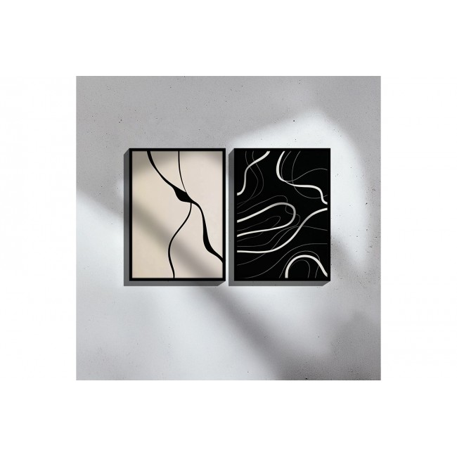 Πίνακας "BENNEZ I" δίπτυχος με ψηφιακή εκτύπωση και πλαίσιο 33x1.5x48