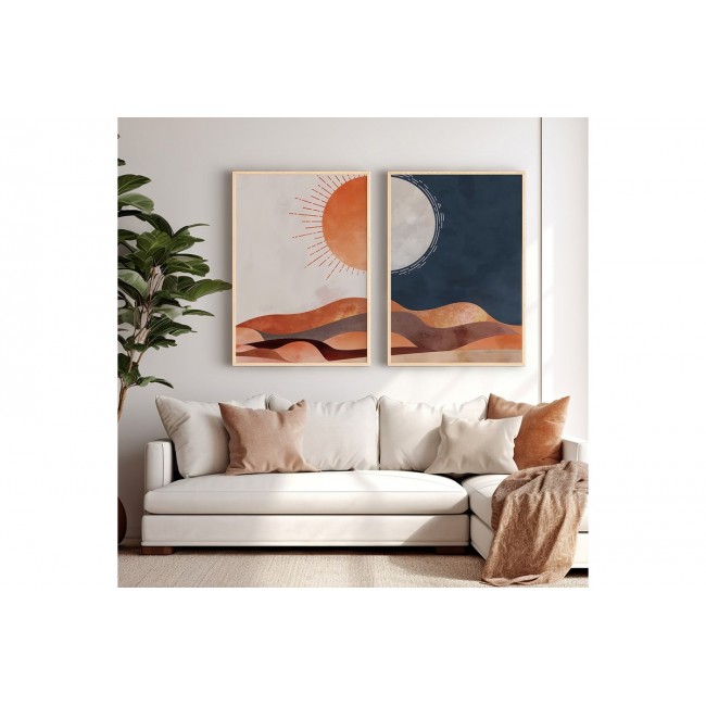 Πίνακας "LEBRANO" δίπτυχος με ψηφιακή εκτύπωση και πλαίσιο 33x1.5x48