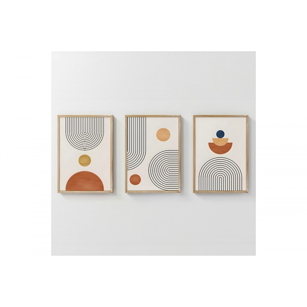 Πίνακας "LENDA" τρίπτυχος με ψηφιακή εκτύπωση και πλαίσιο 33x1.5x48